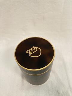  Herm s 1970s lacquered brass boxe by Herm s - 3648197