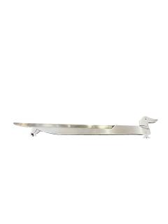  Herm s 1970s rare dachshund silver plated letter opener by Herm s - 4587201