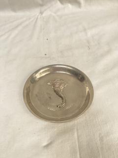  Herm s 1970s silver plated vide poche or ashtray by Herm s - 3881502