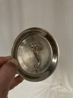  Herm s 1970s silver plated vide poche or ashtray by Herm s - 3881503
