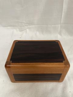  Herm s 1980s Pear wood and rosewood decorative box by Herm s - 4108285