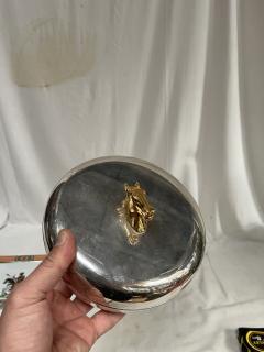  Herm s 1980s Silver plated and bronze decorative box by Herm s - 4371153