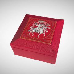  Herm s 1990s Leather decorative box by HERMES - 4826017