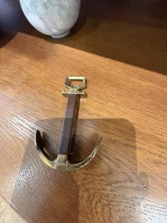  Herm s Anchor in bronze and stitched leather Bottle opener and corkscrew by Herm s - 4711764