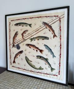  Herm s FRAMED HERM S FLY FISHING SILK SCARF - 4172767