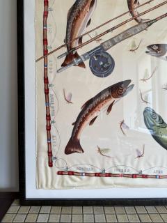  Herm s FRAMED HERM S FLY FISHING SILK SCARF - 4172769