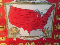 Herm s Framed Herme s Scarf American Bicentennial by Hugo Grygkar - 72270