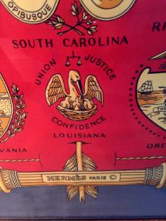 Herm s Framed Herme s Scarf American Bicentennial by Hugo Grygkar - 72272