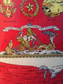  Herm s Framed Herme s Scarf American Bicentennial by Hugo Grygkar - 72273