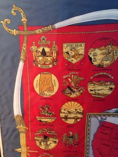  Herm s Framed Herme s Scarf American Bicentennial by Hugo Grygkar - 72274