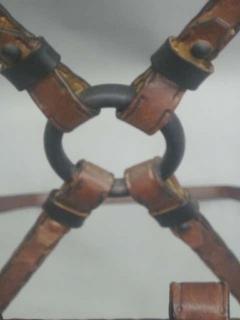  Herm s French Mid Century Modern Faux Leather Magazine Stand Attributed to Herm s - 1799863