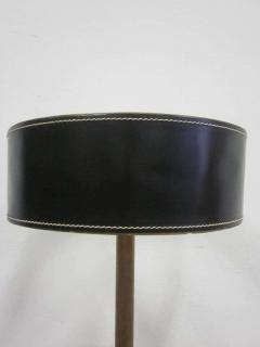  Herm s French Mid Century Modern Hand Stitched Leather Desk Lamp Attributed to Hermes - 1775425