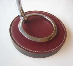  Herm s French Mid Century Modern Neoclassical Leather Desk or Table Lamp by Herm s - 1759677