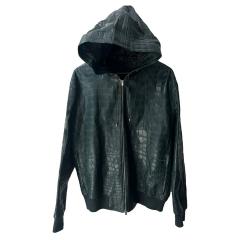 Herm s HERMES 1 1 FULL CROCODILE SILK LINED JACKET GREEN - 4486564