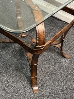  Herm s HERMES METAL LEATHER EQUESTRIAN STRAP TABLE - 4319347