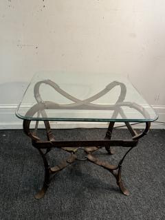  Herm s HERMES METAL LEATHER EQUESTRIAN STRAP TABLE - 4319355