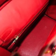  Herm s Herm s 30cm Rouge Vif Courchevel Leather Birkin Bag with Gold Hardware - 4486659