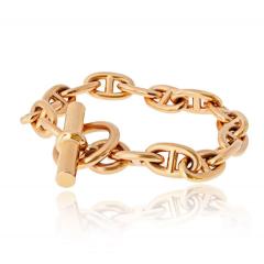  Herm s Hermes 18K Rose Gold 16 Link Medium Model Toggle Bracelet - 4577447