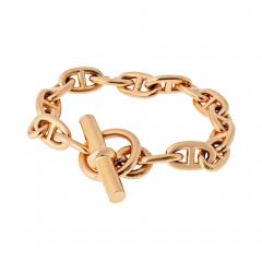  Herm s Hermes 18K Rose Gold 16 Link Medium Model Toggle Bracelet - 4578921