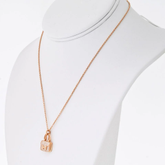  Herm s Hermes 18K Rose Gold Amulettes Constance Pendant Necklace - 3927323