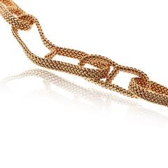  Herm s Hermes 18K Yellow Gold Link Chain Necklace - 4662365
