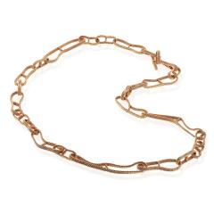 Herm s Hermes 18K Yellow Gold Link Chain Necklace - 4662366