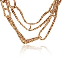  Herm s Hermes 18K Yellow Gold Link Chain Necklace - 4662370