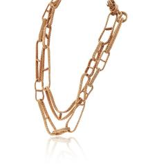  Herm s Hermes 18K Yellow Gold Link Chain Necklace - 4662371