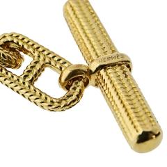  Herm s Hermes Circa 1960s 18K Yellow Gold Necklace - 4438024