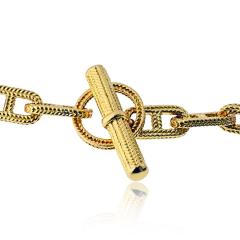  Herm s Hermes Circa 1960s 18K Yellow Gold Necklace - 4438025