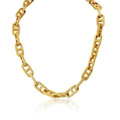  Herm s Hermes Circa 1960s 18K Yellow Gold Necklace - 4439632