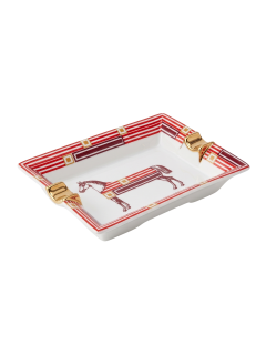  Herm s Hermes Paris Cheval DOrient Porcelain Cigar Ashtray with Stripes - 4804510