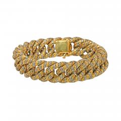  Herm s Hermes Paris Two Tone Gold Bracelet - 641737