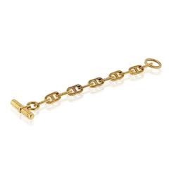  Herm s Hermes Toggle 18K Yellow Gold Chain DAncre Bracelet - 4509435