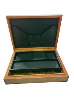  Herm s Large decorative shagreen box signed Herm s - 4587157