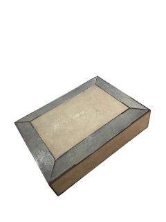  Herm s Large decorative shagreen box signed Herm s - 4590238
