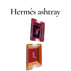  Herm s Pair of 1970s porcelaine ashtrays by Herm s Paris - 4537094