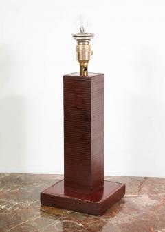  Herm s Paul Dupre Lafon for Hermes Paris Leather Desk Table Lamp circa 1940 - 805880