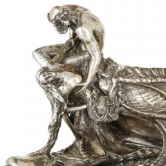  Hermann Gladenbeck S hne Antique silver German Art Nouveau centrepiece by Hermann Gladenbeck - 4272159