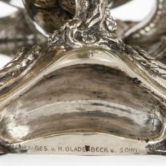  Hermann Gladenbeck S hne Antique silver German Art Nouveau centrepiece by Hermann Gladenbeck - 4272165
