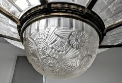  Hettier et Vincent French Art Deco Chandelier Signed by Hettier Vincent - 3941502