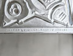  Hettier et Vincent French Art Deco Chandelier Signed by Hettier Vincent - 4378291