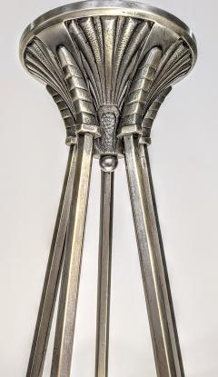  Hettier et Vincent French Art Deco Chandelier Signed by Hettier Vincent - 4378294