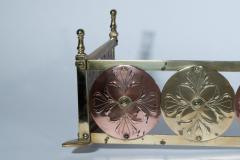  Heywood Sumner W A S Benson Heywood Sumner A rare Arts Crafts brass copper fire fender  - 4188083