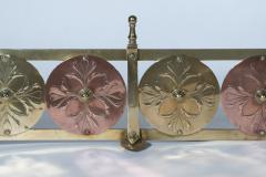  Heywood Sumner W A S Benson Heywood Sumner A rare Arts Crafts brass copper fire fender  - 4188086
