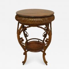  Heywood Wakefield American Victorian Natural Wicker Parlor Table - 623691