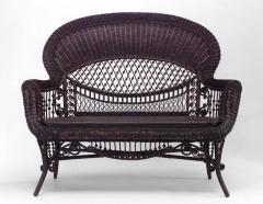  Heywood Wakefield American Victorian Natural Wicker Settee - 623321