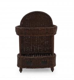  Heywood Wakefield Heywood Wakefield American Victorian Wicker Umbrella Stand - 4669916