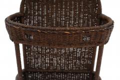  Heywood Wakefield Heywood Wakefield American Victorian Wicker Umbrella Stand - 4669919