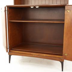  Heywood Wakefield Heywood Wakefield Contessa Mid Century 2 Door Bar Cabinet with Hutch - 4591420